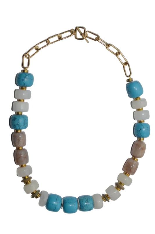 Large variety beaded necklace